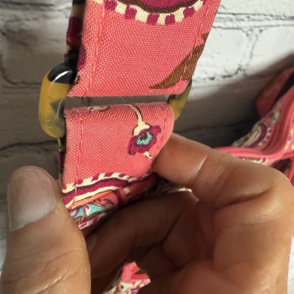 Vera Bradley Call Me Coral Quilted Cotton Crossbody Shoulder Bag Retired - Picture 7 of 10